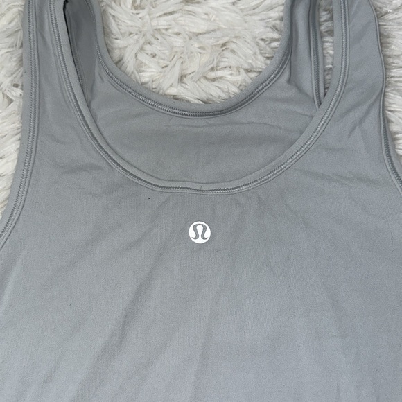 Lululemon Front Racer Tank Silver - Picture 5 of 6